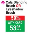 Cala Blending Brush Or Eyeshadow Brush-Each
