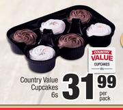 Country Value Cupcakes-6s Per Pack