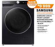 Samsung 11Kg AI Front Loader Washing Machine With Ecobubble (Black) WW11CGP44DSBFA