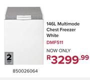 Defy 146L Multimode Chest Freezer White DMF511 850026064
