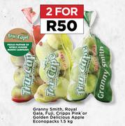Granny Smith, Royal Gala, Fuji, Cripps Pink Or Golden Delicious Apple Econopacks-For 2 x 1.5kg