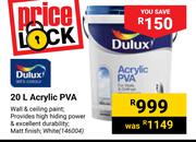 Dulux Acrylic PVA 146004-20Ltr