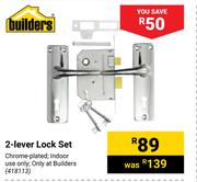 Builders 2-Lever lock Set 418113