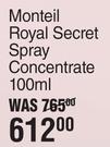 Monteil Royal Secret Spray Concentrate-100ml
