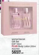 Woman Secret Gift Set EDP 100ml Plus Body Lotion 200ml-Per Set
