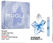  Mugler Angel Gift Set EDP 50ml Plus Travel Spray EDP 10ml-Per Set