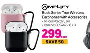 Amplify Buds Series True Wireless Earphone With Accessories-Each
