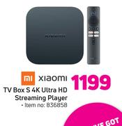 Mi Xiaomi TV Box S 4K Ultra HD TV Box S 4K Ultra HD Streaming Player
