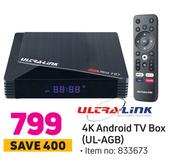 Ultra-Link 4K Android TV Box UL-AGB