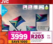 JVC 43"(109cm) UHD Android TV LT-43N7125