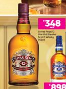 Chivas Regal 12 Year Old Blended Scotch Whisky-750ml Each