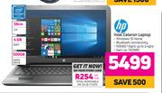 HP Intel Celeron Laptop