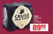 Castle Milk Stout Cans-6 x 500ml Per Pack