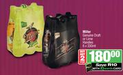 Miller Genuine Draft Or Lime Handies-For 2 x  6 x 330 ml