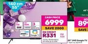 Skyworth 55"(140cm) UHD Google TV 