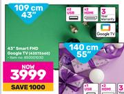 Skyworth 43"(109cm) Smart FHD Google TV 43STE660