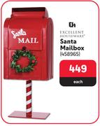 Excellent Houseware Santa Mailbox-Each