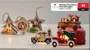 Excellent Houseware Wooden Tree Decor With LED Lights-Each