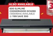 Defy 600 Slimline Cookerhood DCH290