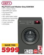 Defy 7Kg Front Load Washer Grey DAW384