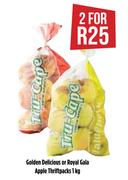 Golden Delicious Or Royal Gala Apple Thriftpacks-For 2 x 1Kg