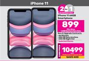 Apple iPhone 11 64GB Smartphone-Each