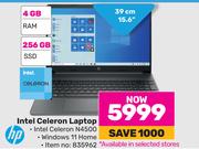 HP Intel Celeron Laptop