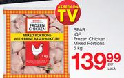 Spar IQF Frozen Chicken Mixed Portions-5kg Per Pack