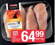 Spar Selected Fresh Chicken Breast Fillets 4's Pack-Per kg