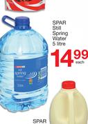 Spar Still Spring Water-5 Ltr Each