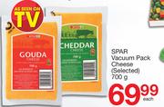 Spar Vacuum Pack Cheese (Selected)-700g Each