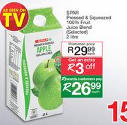 Spar Pressed & Squeezed 100% Fruit Juice Blend (Selected)-2Ltr Each