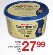Spar 40% Daily Spread Tub-1Kg