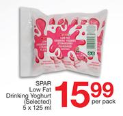 Spar Low Fat Drinking Yoghurt (Selected)-5 x 125ml Per Pack