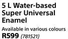 Plascon Water Based Super Universal Enamel-5L