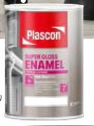 Plascon Solvent Based Black Enamel (Pastel Base)-5L