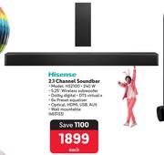 Hisense 2.1 Channel Soundbar HS2100