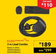 Electricmate 3m Lead Combo Black & White 850026586001, 850026586002