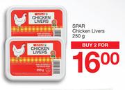 Spar Chicken Livers-For 2 x 250g