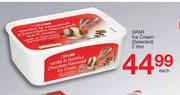 Spar Ice Cream (Selected)-2Ltr Each