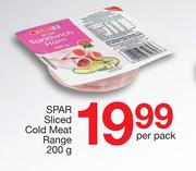 Spar Sliced Cold Meat Range-200g Per Pack