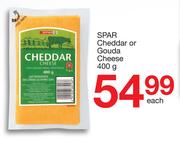 Spar Cheddar Or Gouda Cheese-400g Each