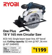 Ryobi One Plus 18V 165mm Circular Saw 648400