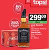 Jack Daniel's No.7 Tennessee Whisky 750ml & Coca Cola Cans 6 x 200ml-For Both