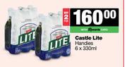Castle Lite Handies-For 2 x 6 x 330ml
