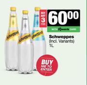 Schweppes-For 3 x 1L