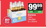 Corona Cero Handies-6 x 355ml
