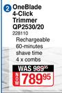 Philips OneBlade 4 Click Trimmer QP2530/ 20