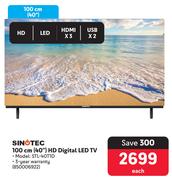 Sinotec 40" (100cm) HD Digital LED TV STL-40T1D