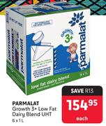 Parmalat Growth + Low Fat Dairy Blend UHT-6 x 1L Each